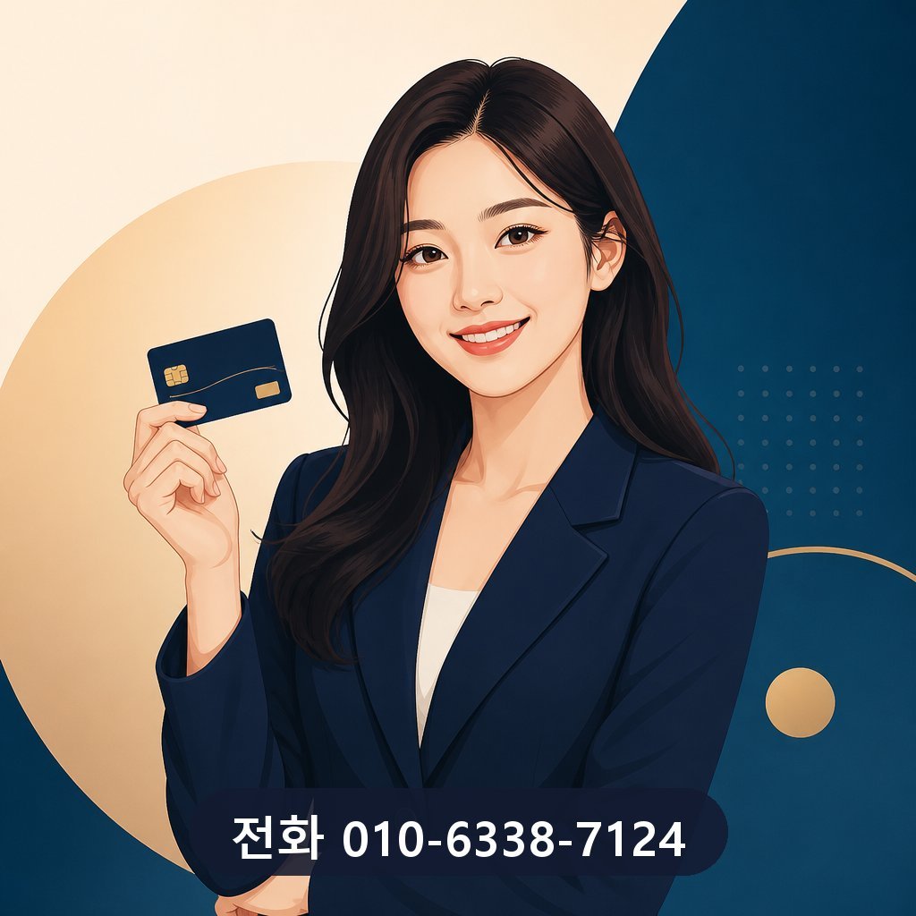국민카드 한도 현금화 대표 이미지 · 문의 010-6338-7124